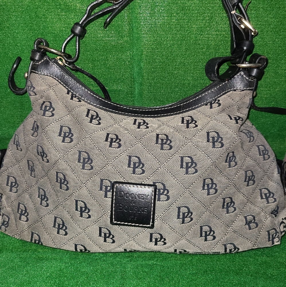 Dooney and Bourke signature Gray and Black